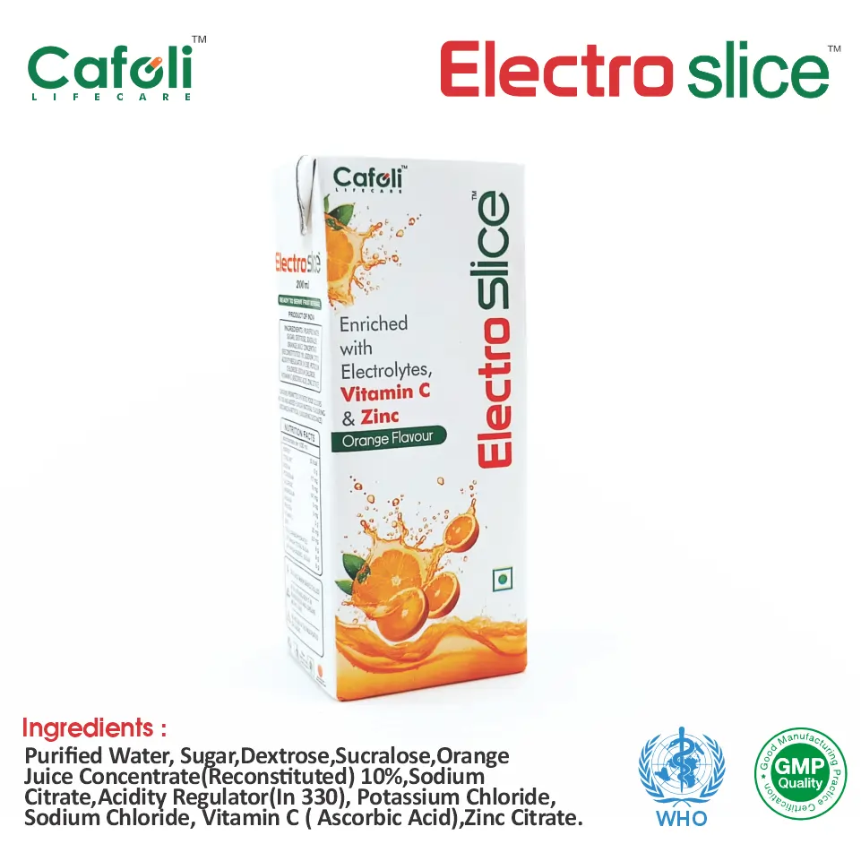 ORS - Orange Flavour Tetra Pack at Best Price in PCD Pharma Franchise for Oral Rehydration and Electrolyte Balance.